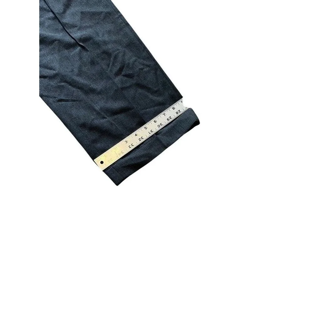 Vintage Banana Republic Pants Mens SZ 36 Smithfield Wool Pleated Cuffed Trousers